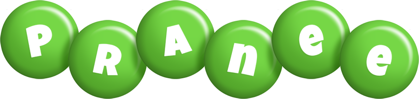 Pranee candy-green logo