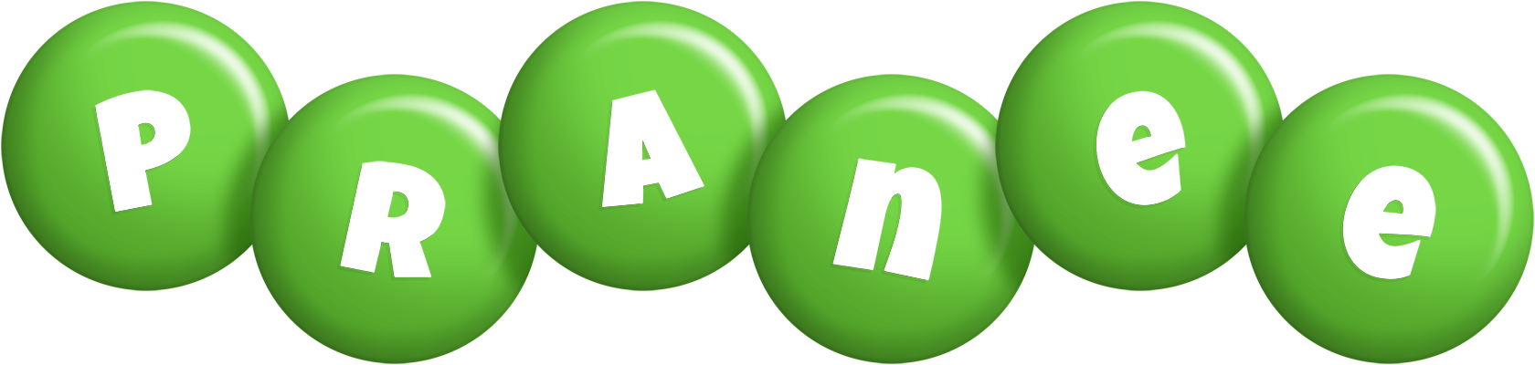 Pranee candy-green logo