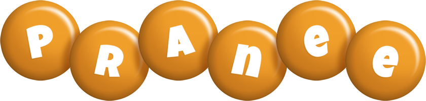 Pranee candy-orange logo