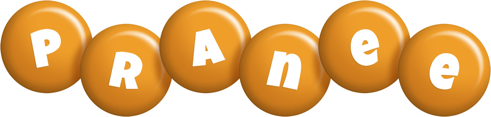 Pranee candy-orange logo