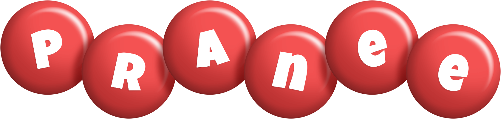 Pranee candy-red logo