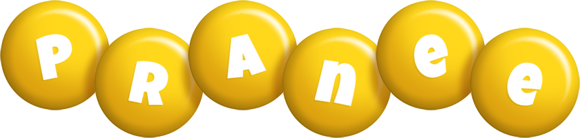 Pranee candy-yellow logo