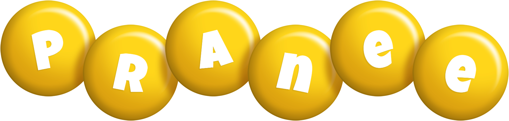 Pranee candy-yellow logo