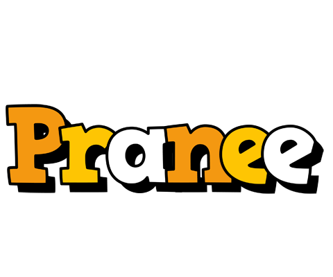 Pranee cartoon logo