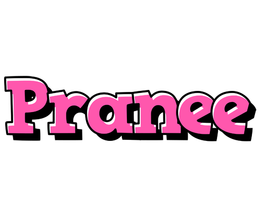 Pranee girlish logo