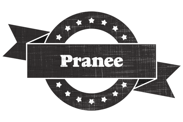 Pranee grunge logo