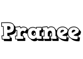 Pranee snowing logo