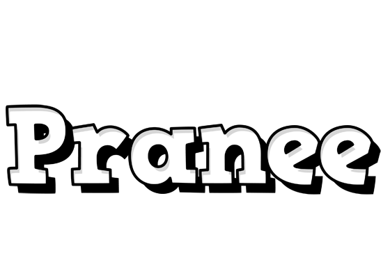 Pranee snowing logo