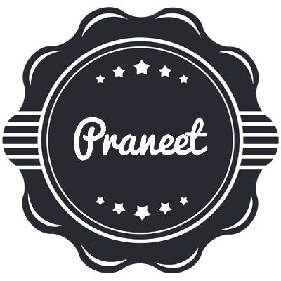 Praneet badge logo