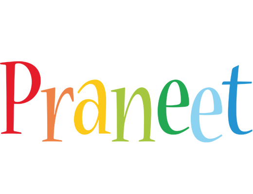 Praneet birthday logo
