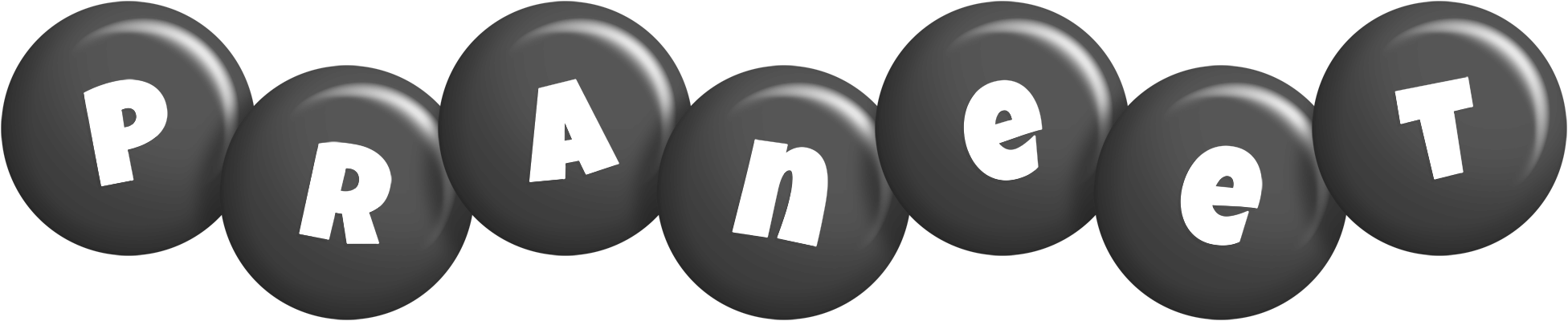 Praneet candy-black logo