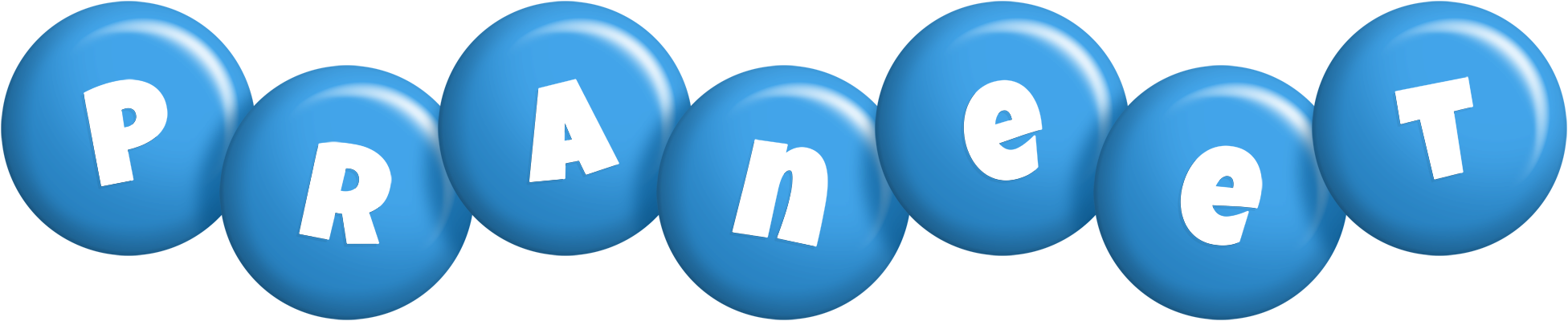 Praneet candy-blue logo