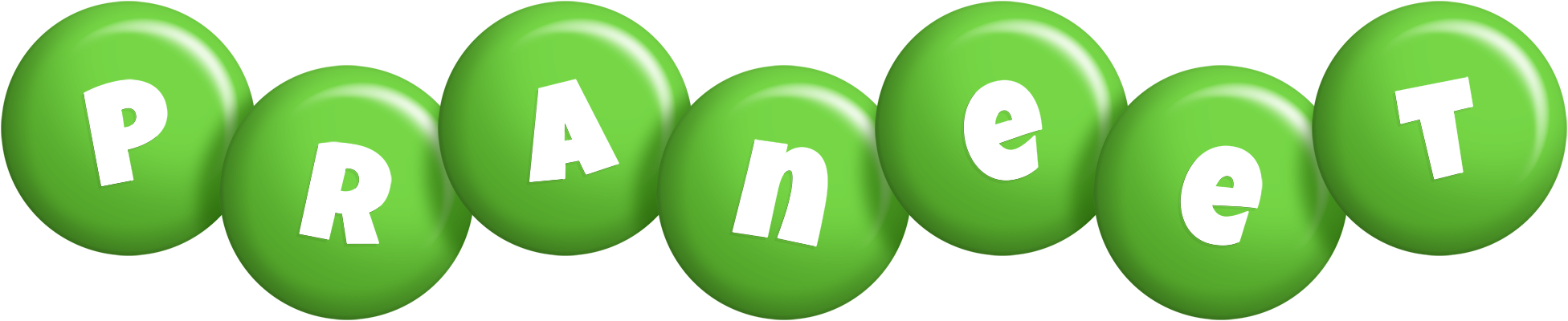 Praneet candy-green logo