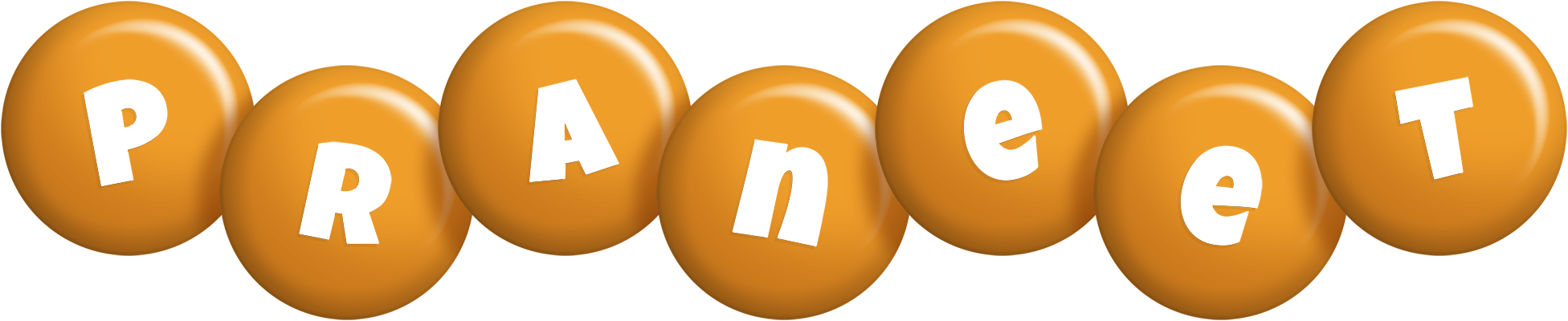 Praneet candy-orange logo