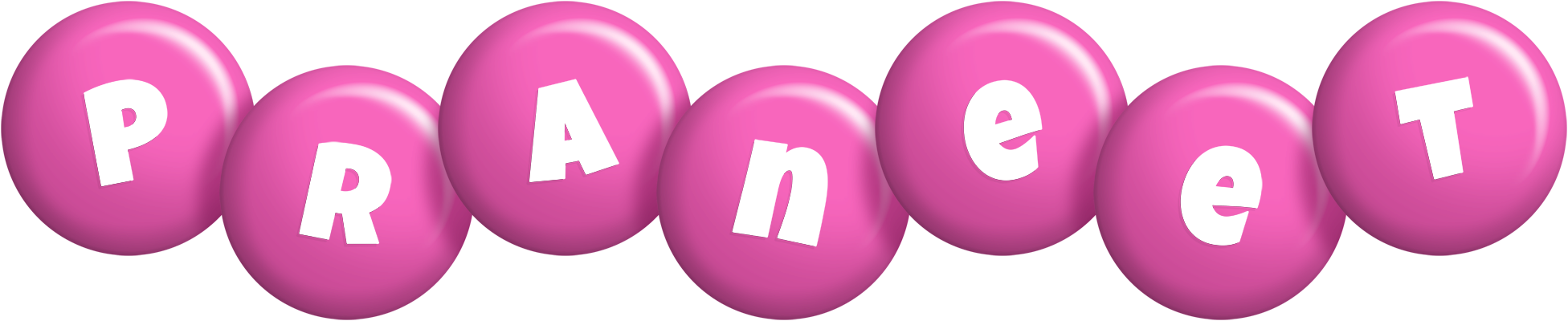 Praneet candy-pink logo