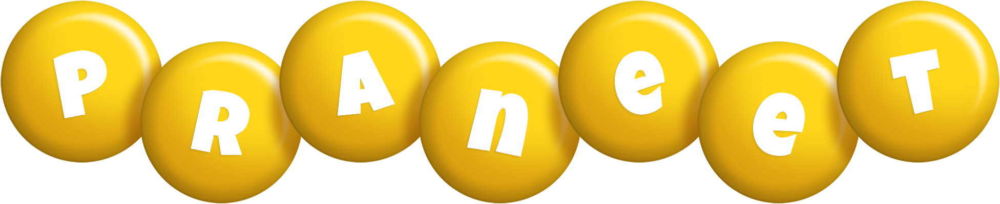 Praneet candy-yellow logo