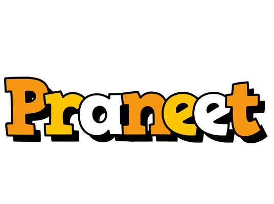 Praneet cartoon logo