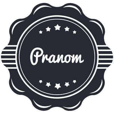 Pranom badge logo