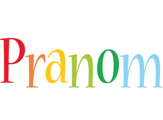Pranom birthday logo