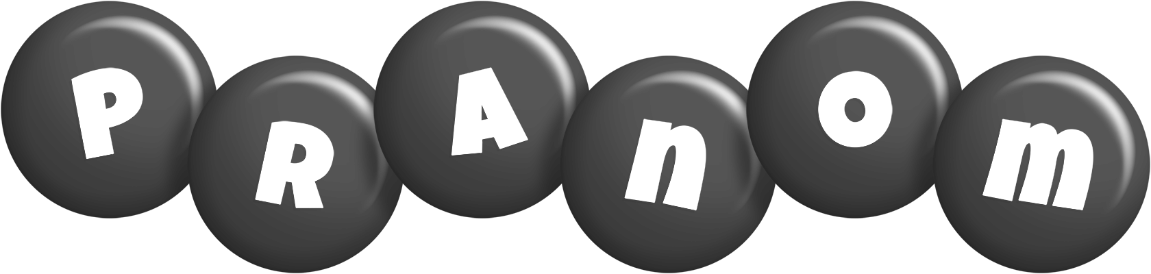 Pranom candy-black logo