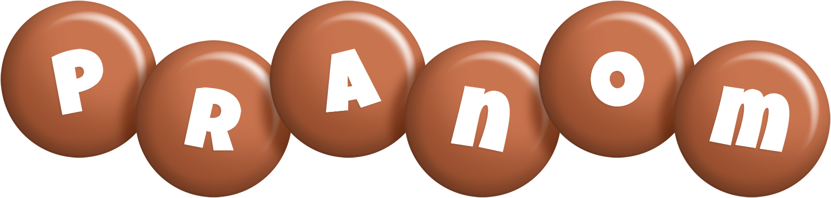 Pranom candy-brown logo