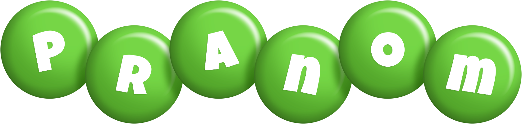 Pranom candy-green logo