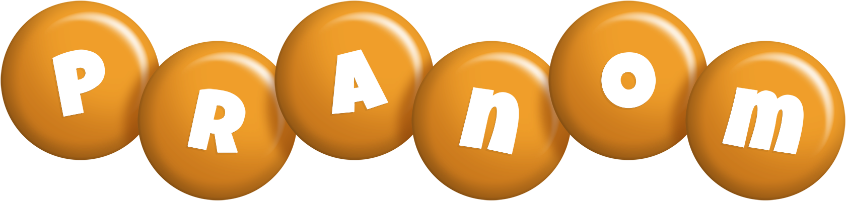 Pranom candy-orange logo