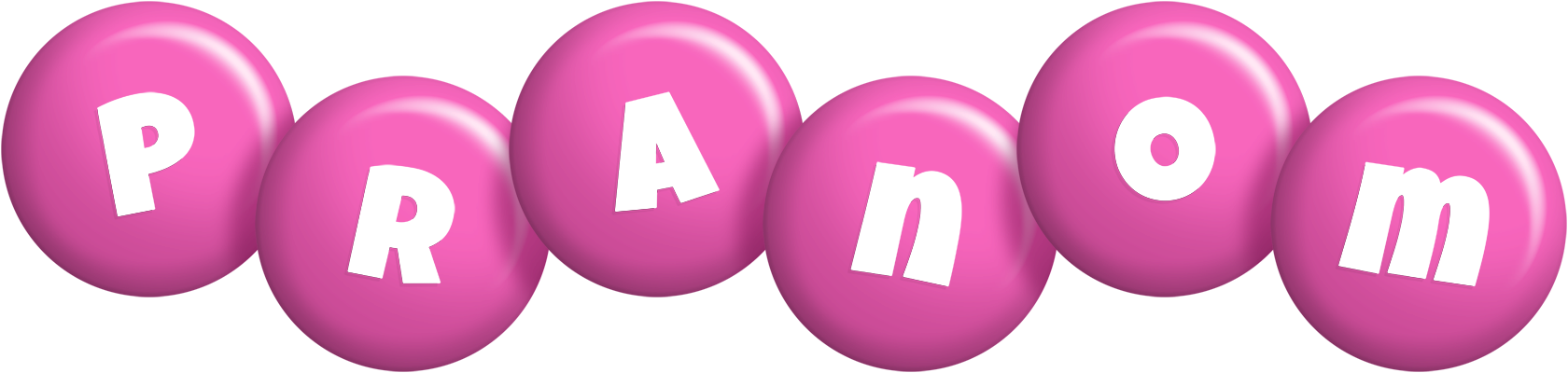 Pranom candy-pink logo