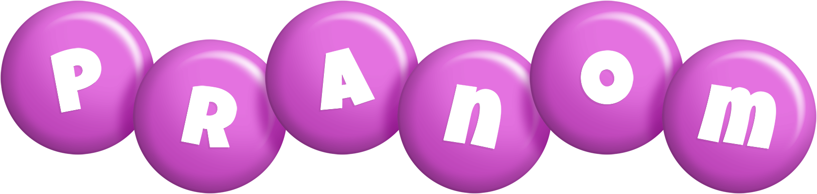 Pranom candy-purple logo