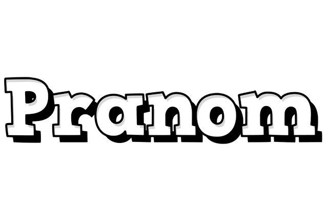 Pranom snowing logo