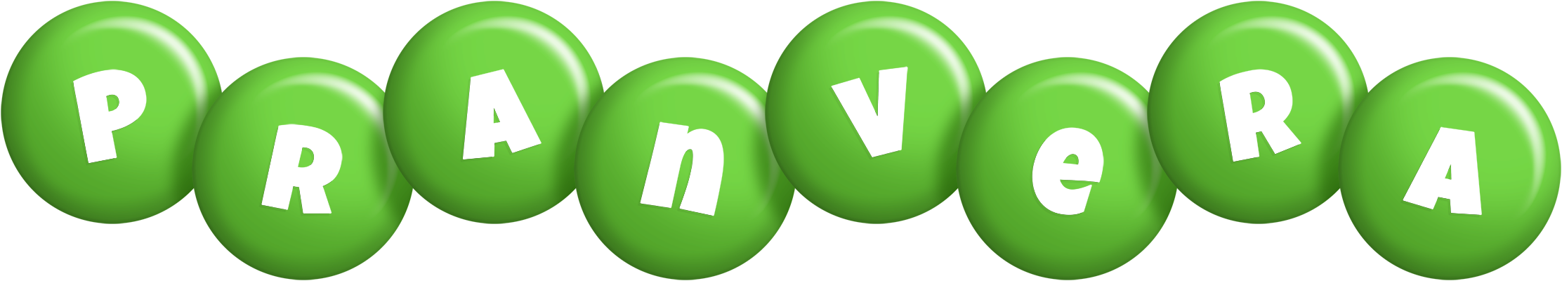 Pranvera candy-green logo