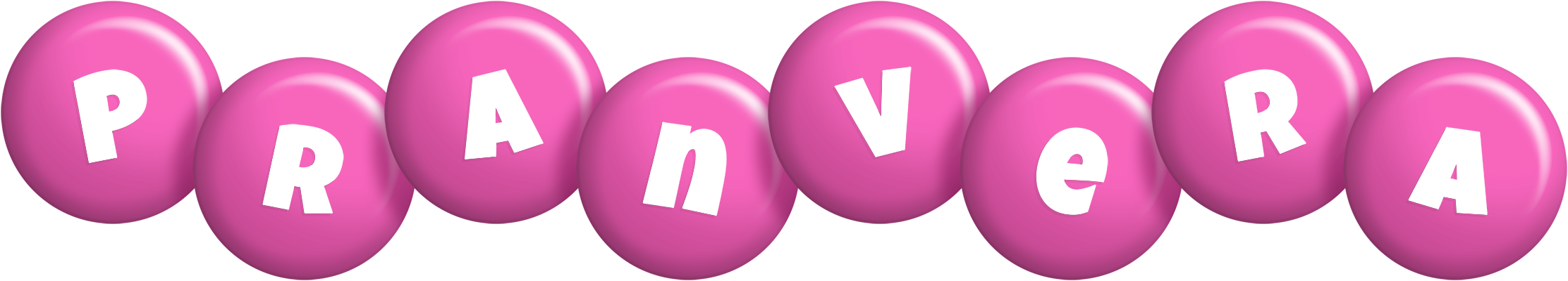 Pranvera candy-pink logo