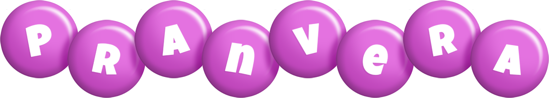 Pranvera candy-purple logo