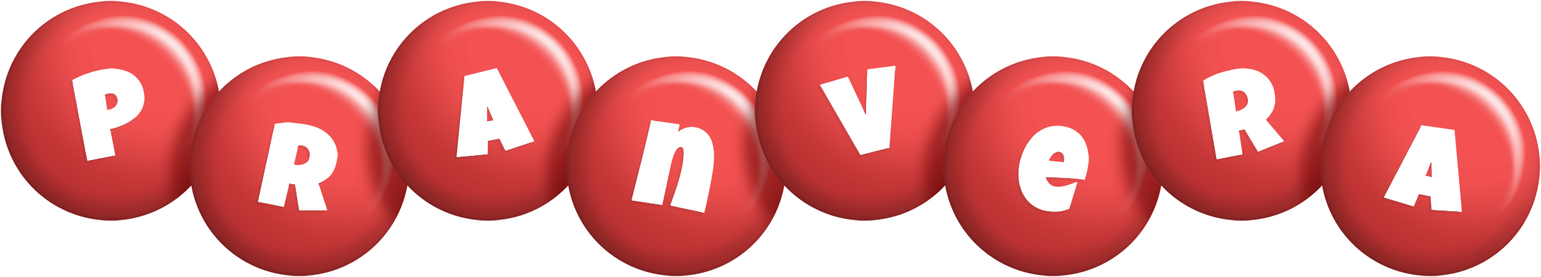 Pranvera candy-red logo