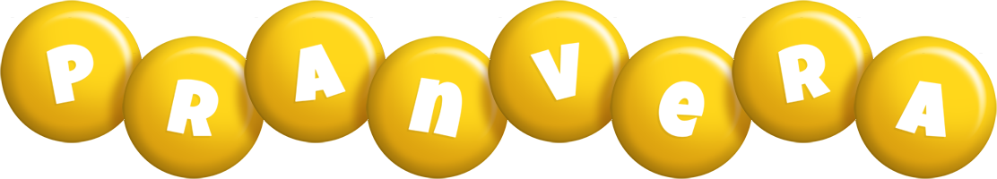 Pranvera candy-yellow logo