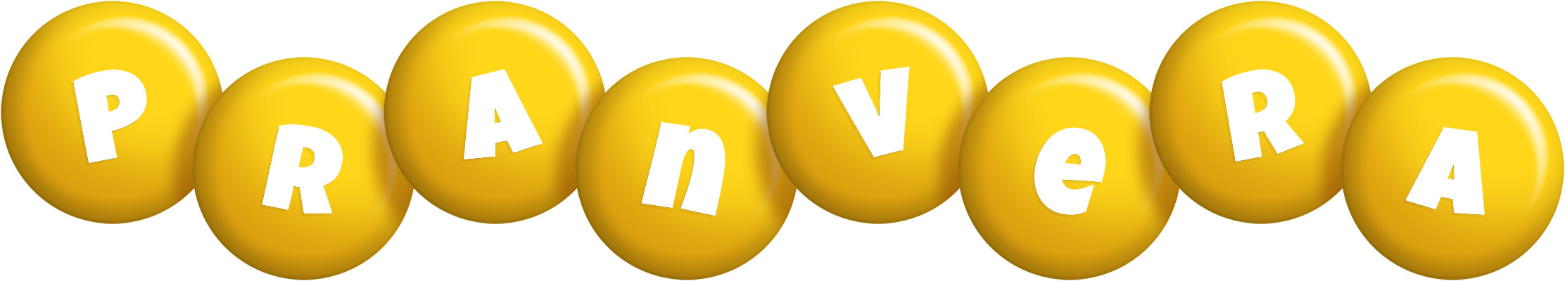 Pranvera candy-yellow logo