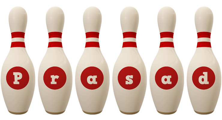 Prasad bowling-pin logo