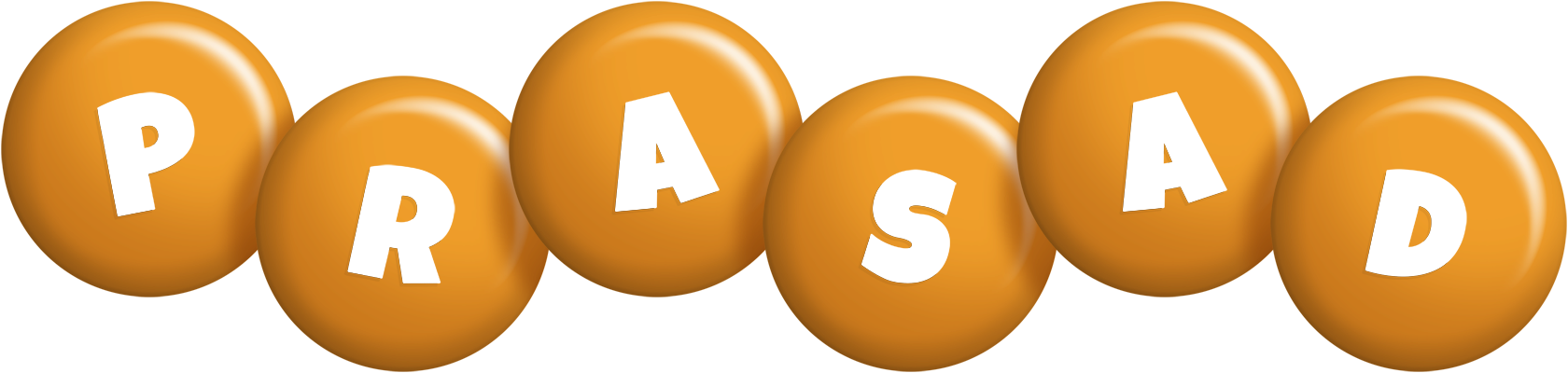 Prasad candy-orange logo