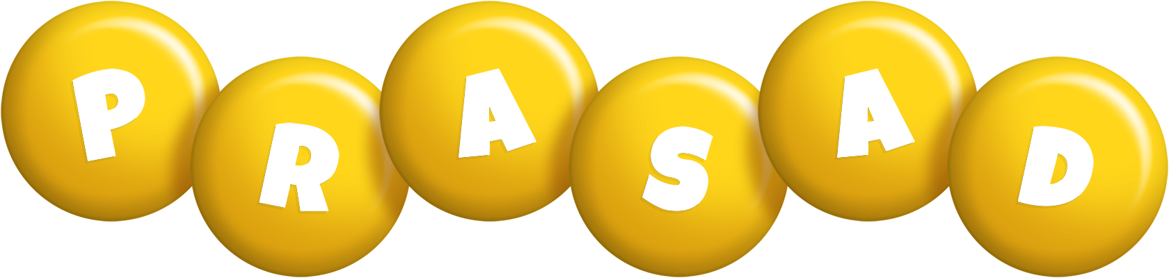 Prasad candy-yellow logo
