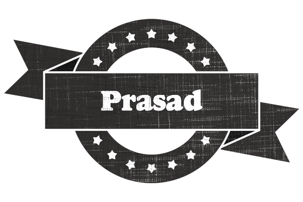 Prasad grunge logo