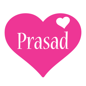 Prasad love-heart logo