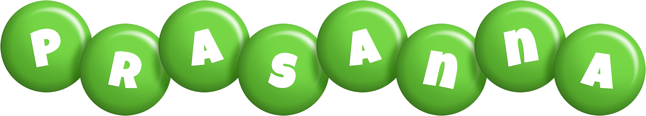 Prasanna candy-green logo