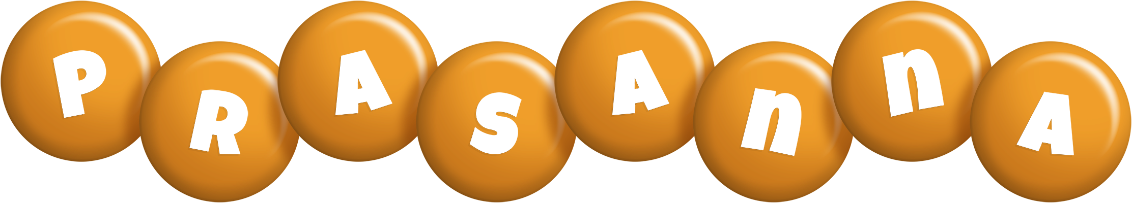 Prasanna candy-orange logo
