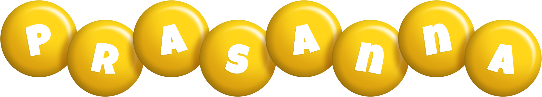 Prasanna candy-yellow logo