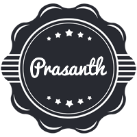 Prasanth badge logo