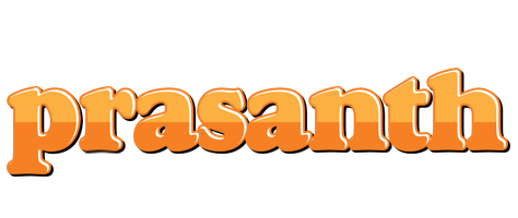 Prasanth orange logo