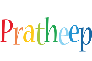 Pratheep birthday logo