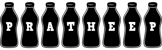 Pratheep bottle logo