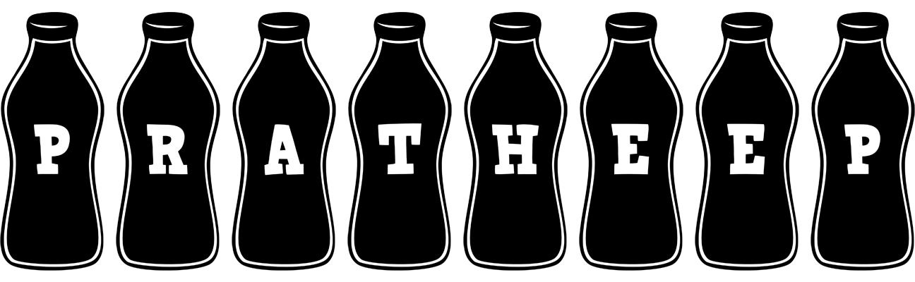 Pratheep bottle logo
