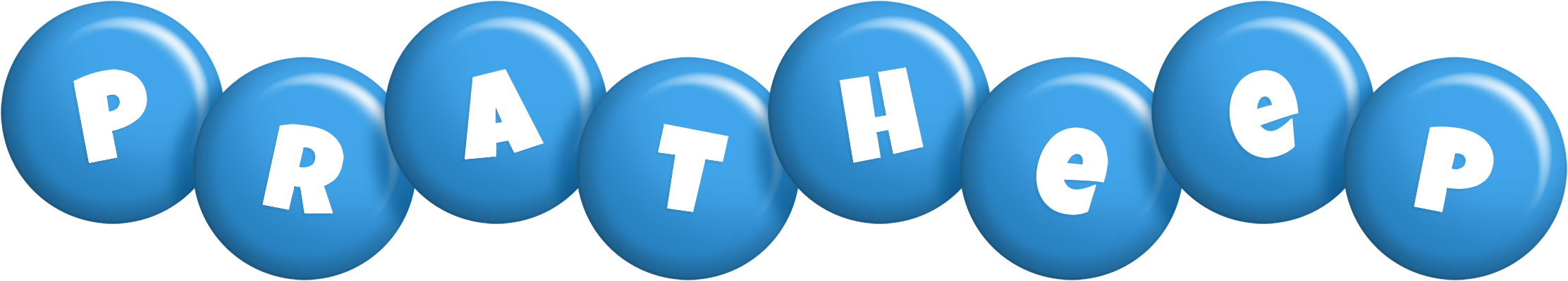 Pratheep candy-blue logo